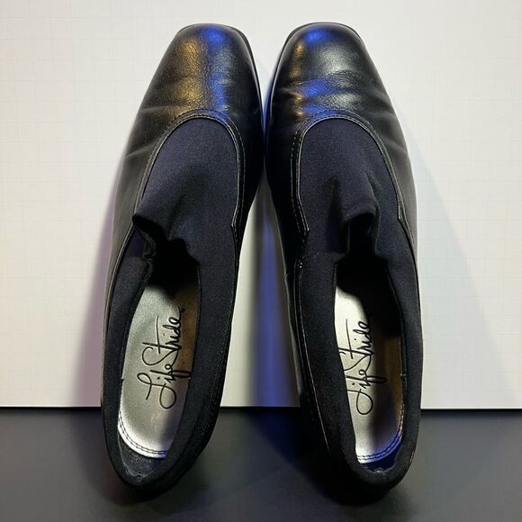 Womens LIFE STRIDE Jalin Black Slip On Wedge Shoes / Size 8.5 - Picture 6 of 9